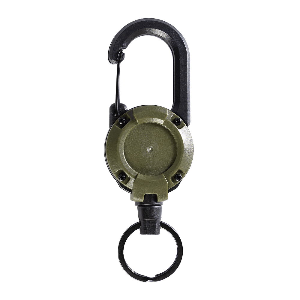 Retractor with Karabiner Cable Olive