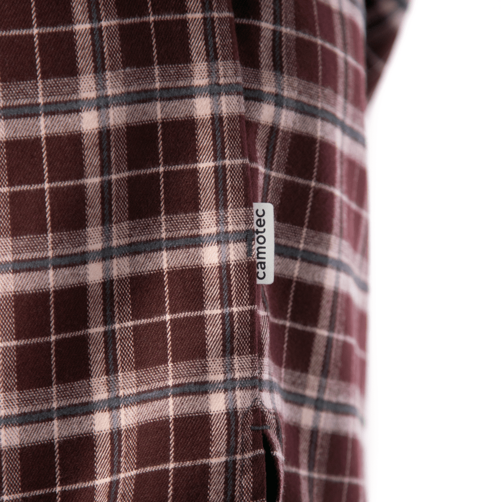 “Bureviy” Shirt Burgundy Check