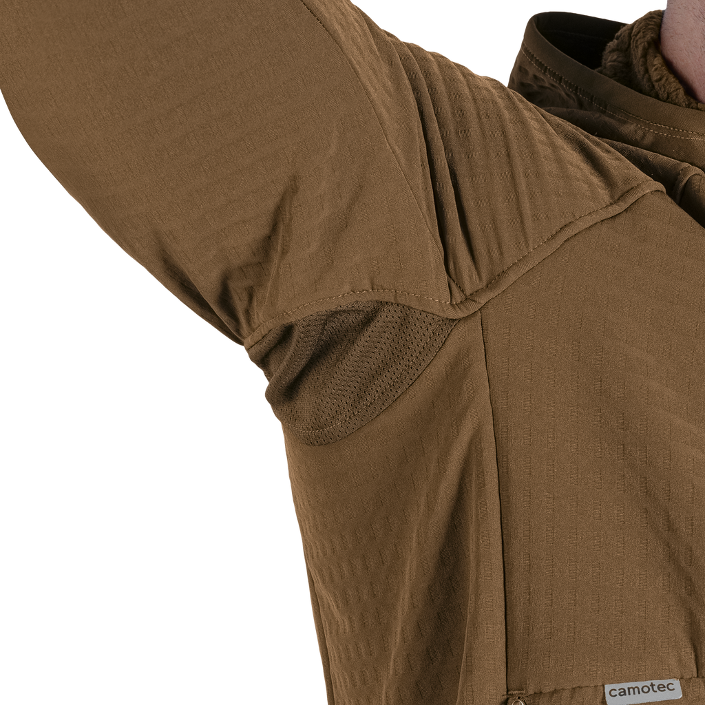 Jacket Plast Hood Gridshell Coyote (New)