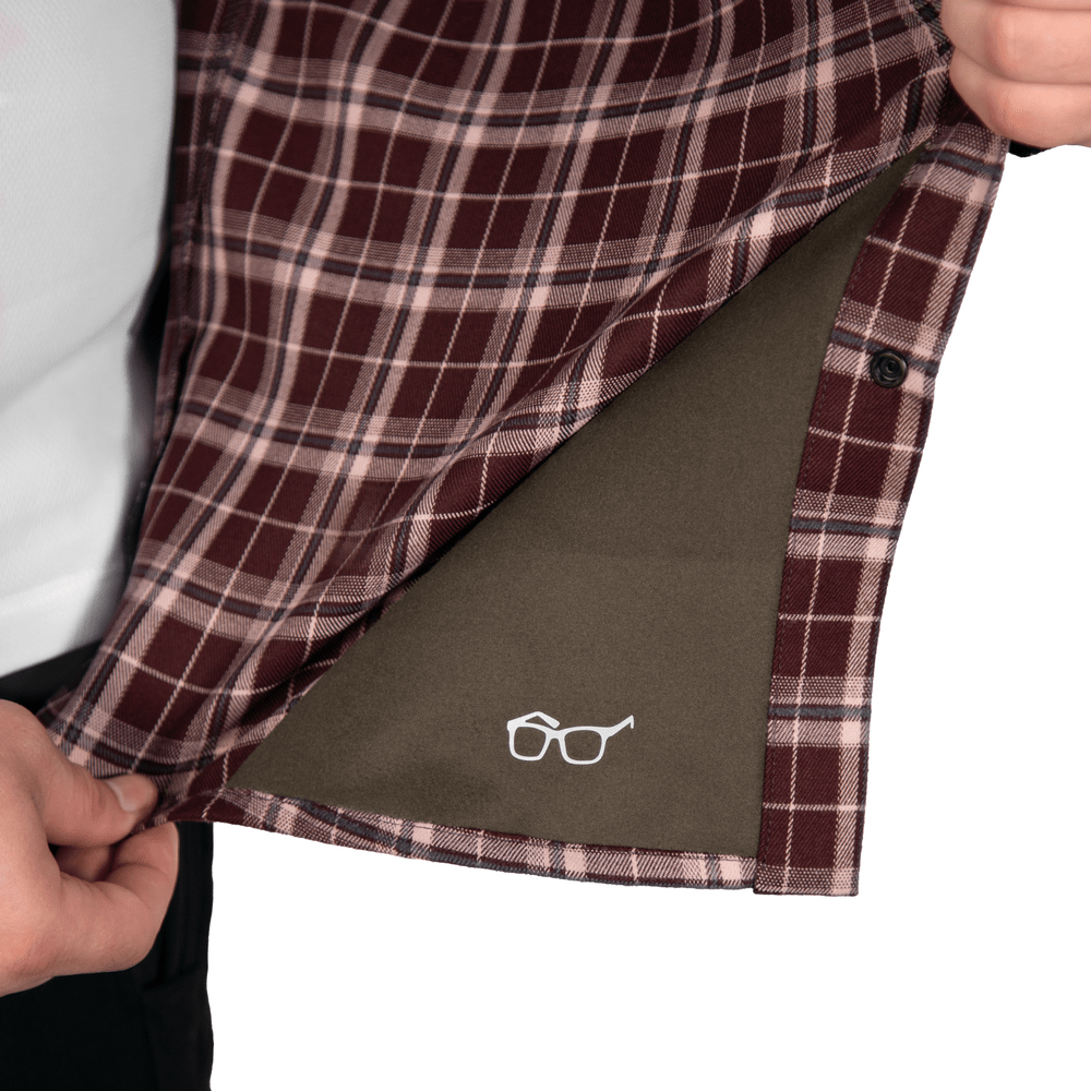 “Bureviy” Shirt Burgundy Check