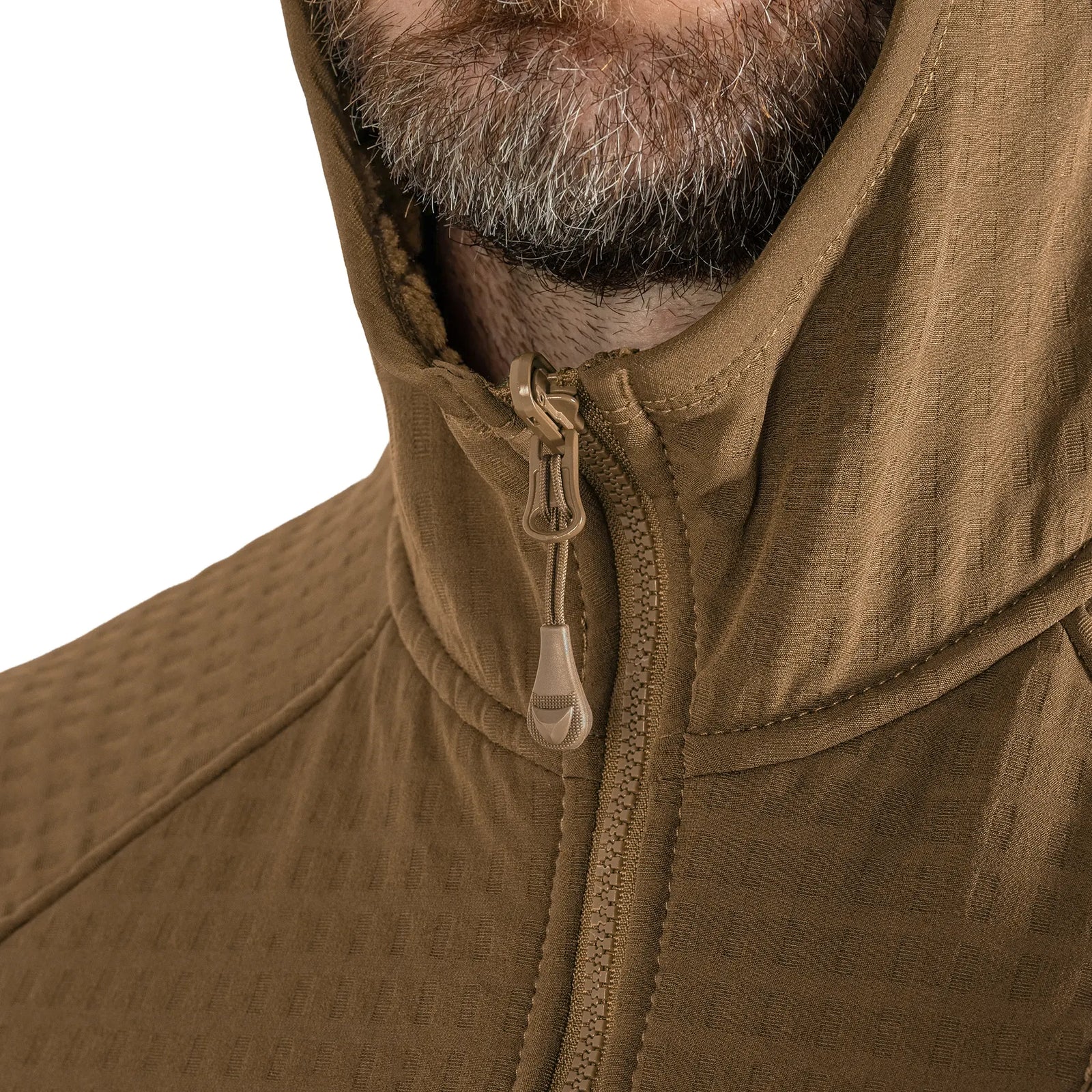 Jacket Plast Hood Gridshell Coyote (New)