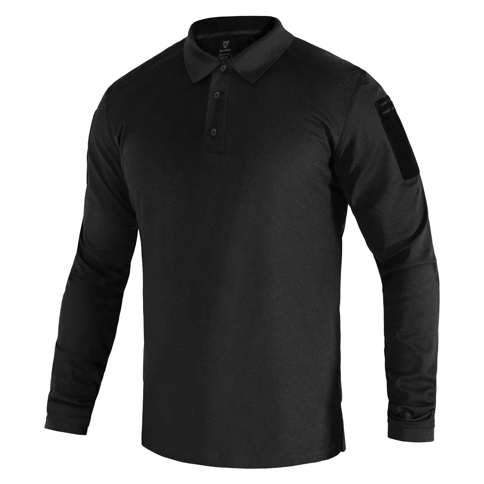Patrol 2.0 (perf.) Long CoolPass Pique LT Polo Black