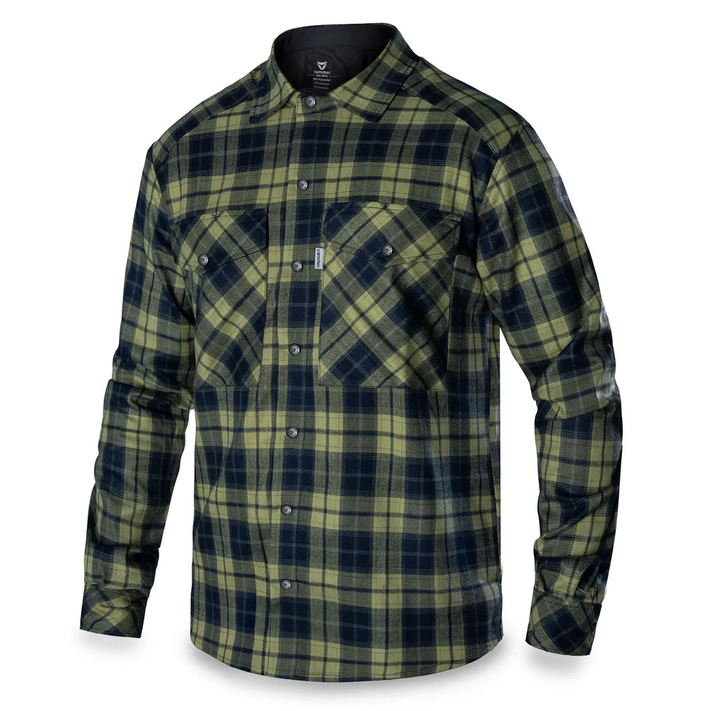 "Bureviy" Shirt Lime Green/Navy