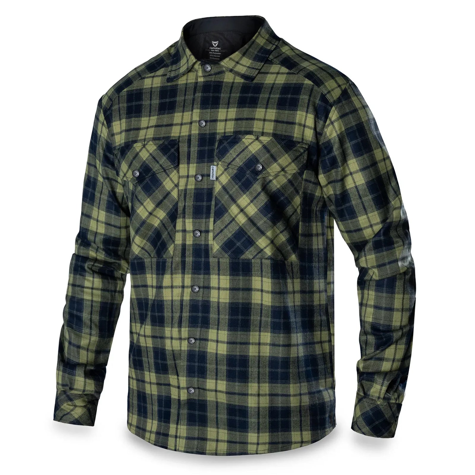"Bureviy" Shirt Lime Green/Navy