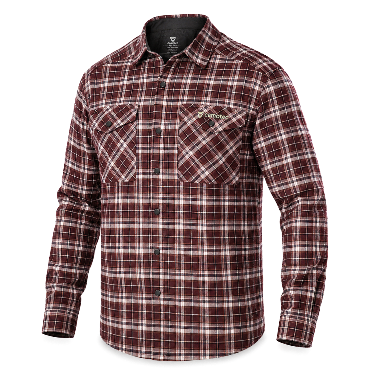“Bureviy” Shirt Burgundy Check