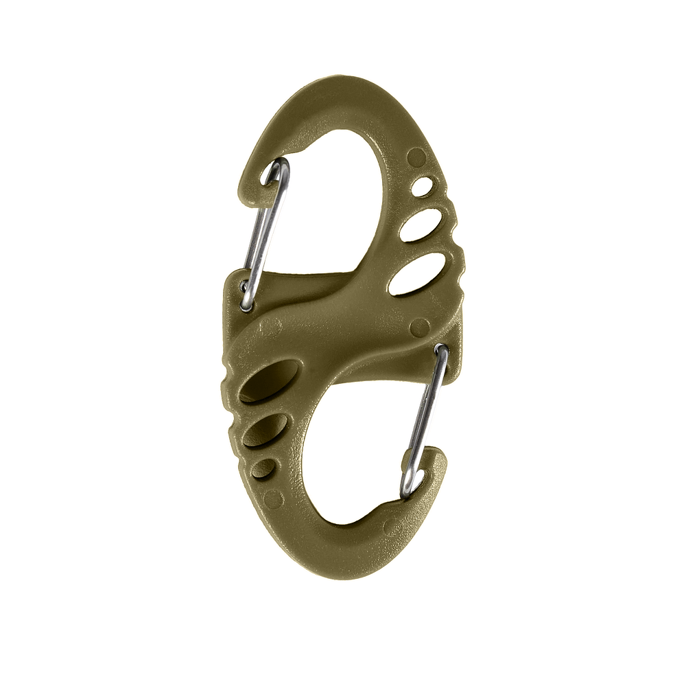 Plastic Carabiner S-Hook Coyote