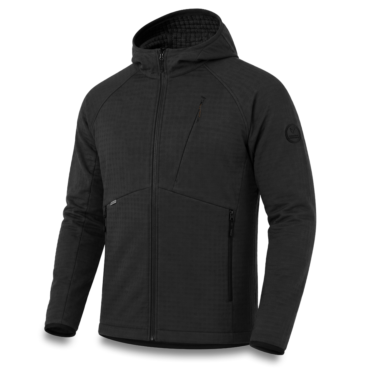 Jacket Plast Hood Gridshell Black (New)