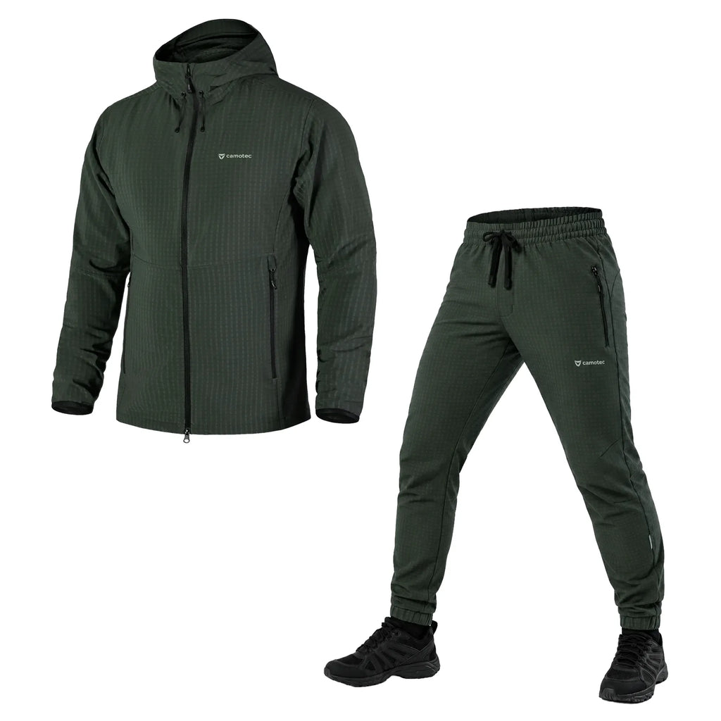 TechGrid Olive Tracksuit