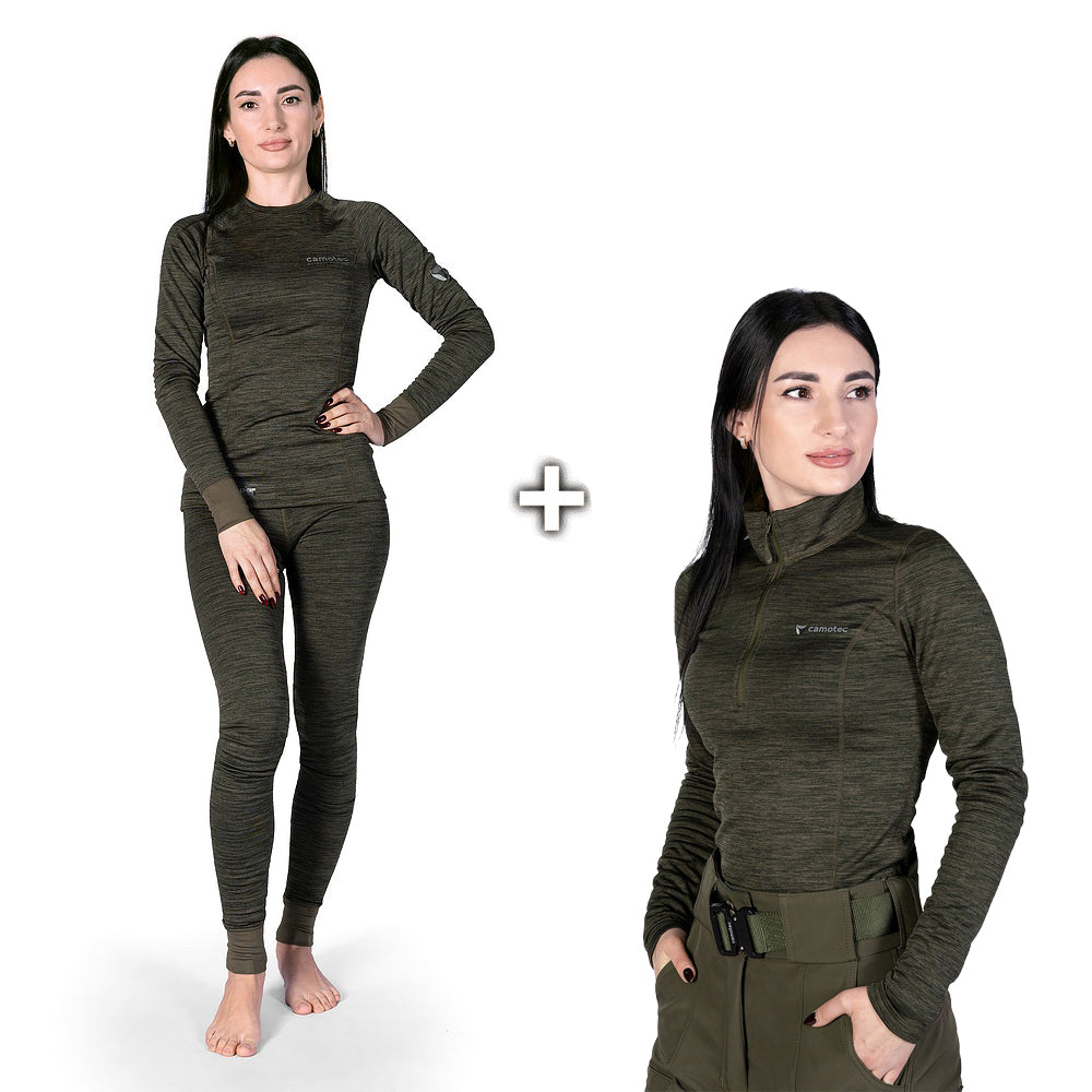 Pani Polarheat QS Pro Set Olive Melange