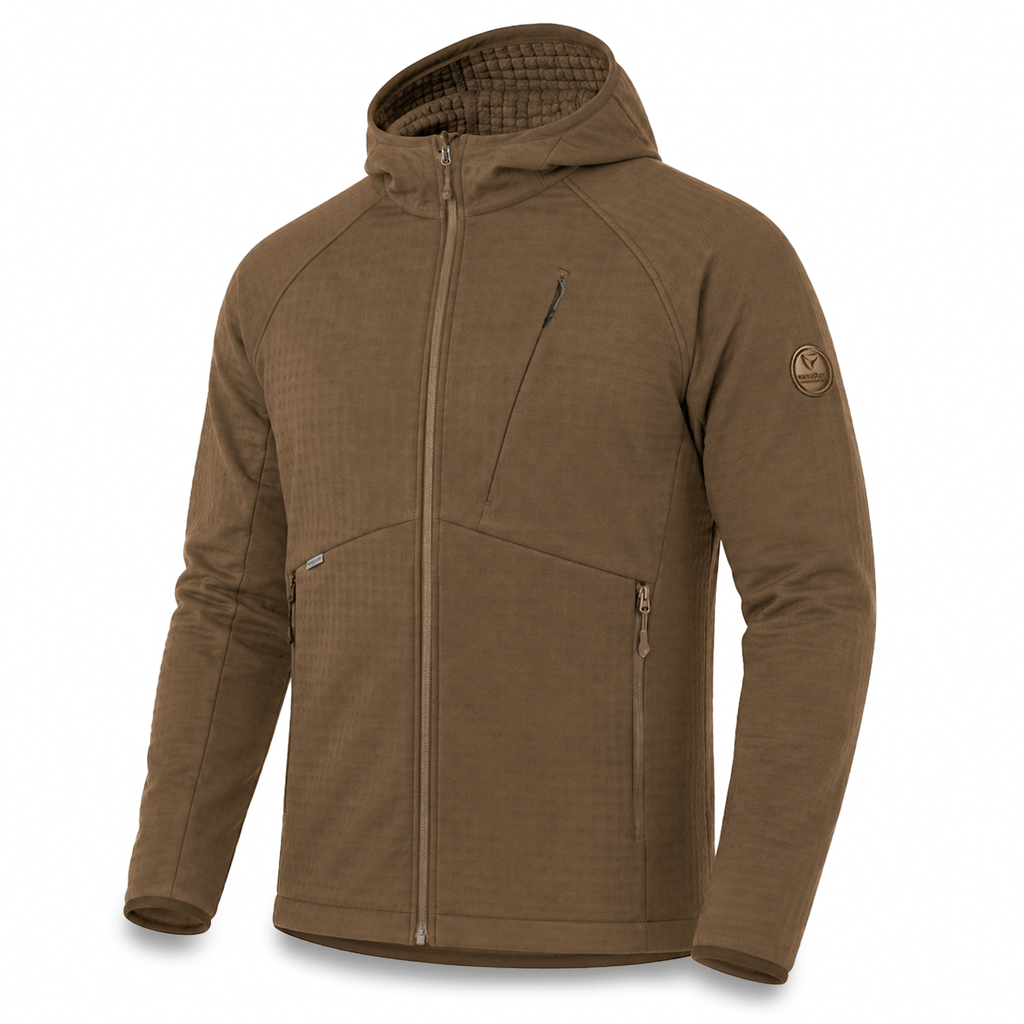 Jacket Plast Hood Gridshell Coyote (New)