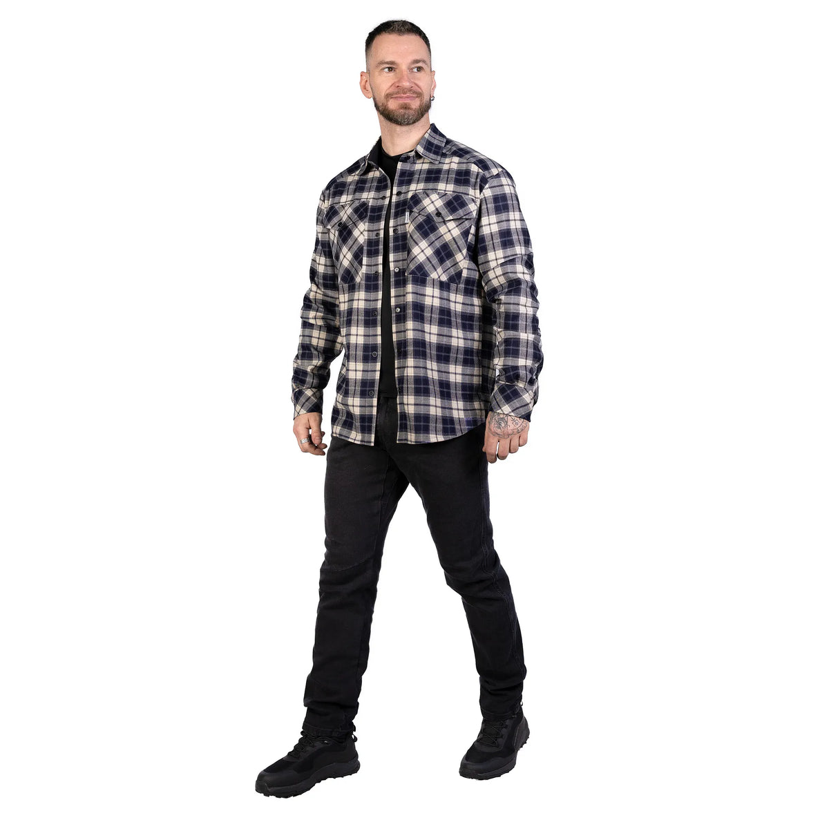 "Bureviy" Shirt Navy/White
