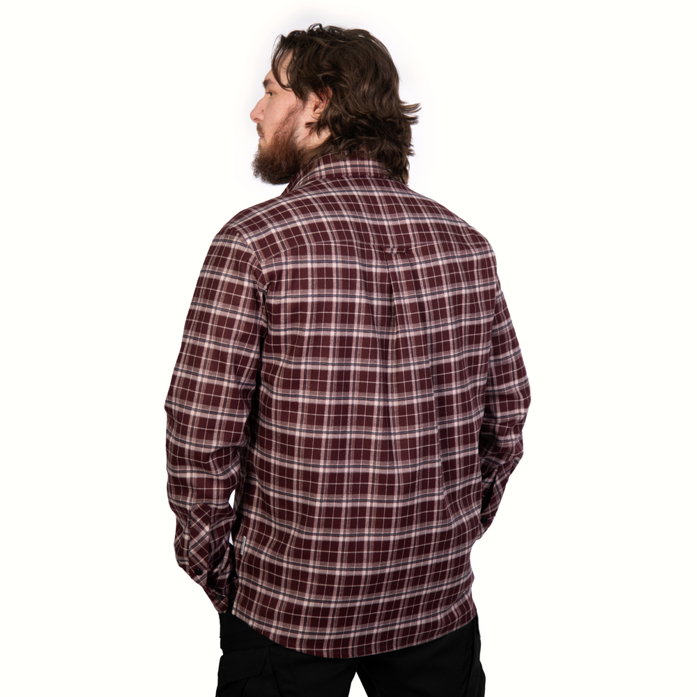 “Bureviy” Shirt Burgundy Check