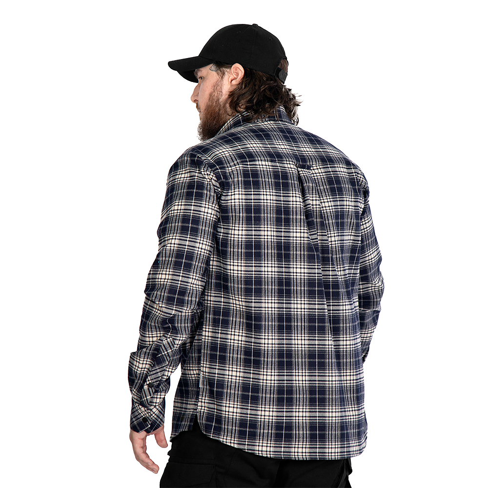 “Bureviy” Shirt Navy Blue/White