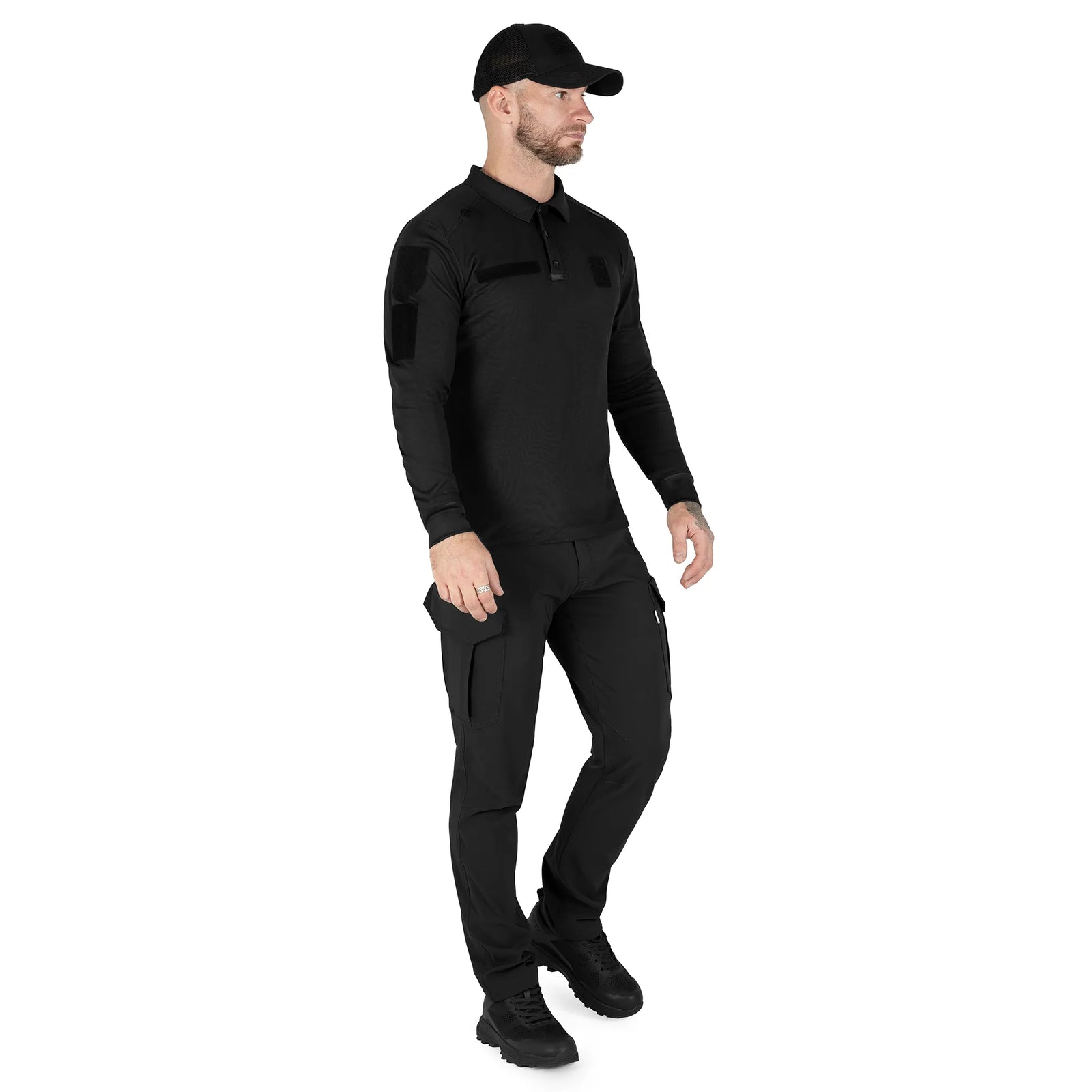 Paladin Long LT Polo Black