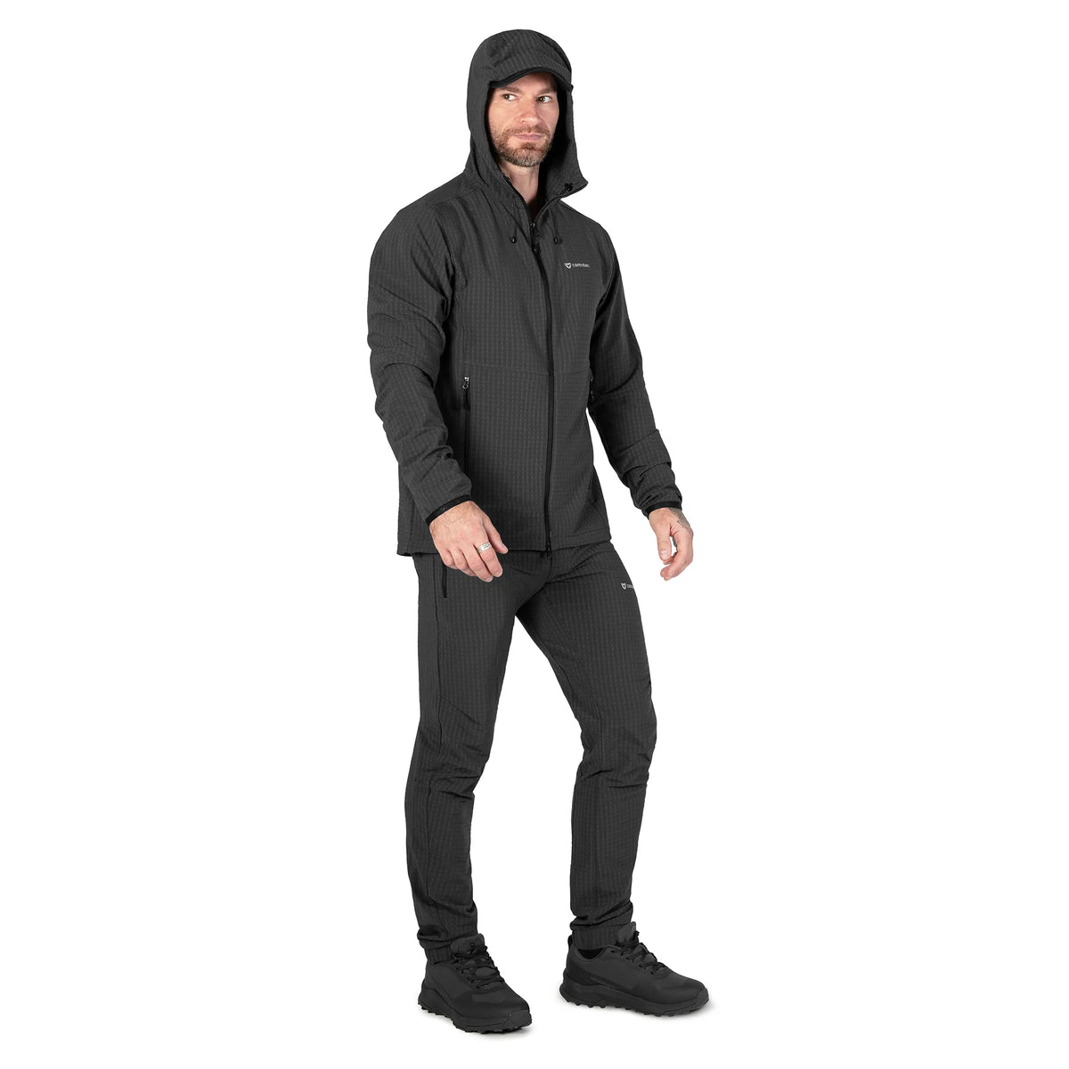 TechGrid Tracksuit Black
