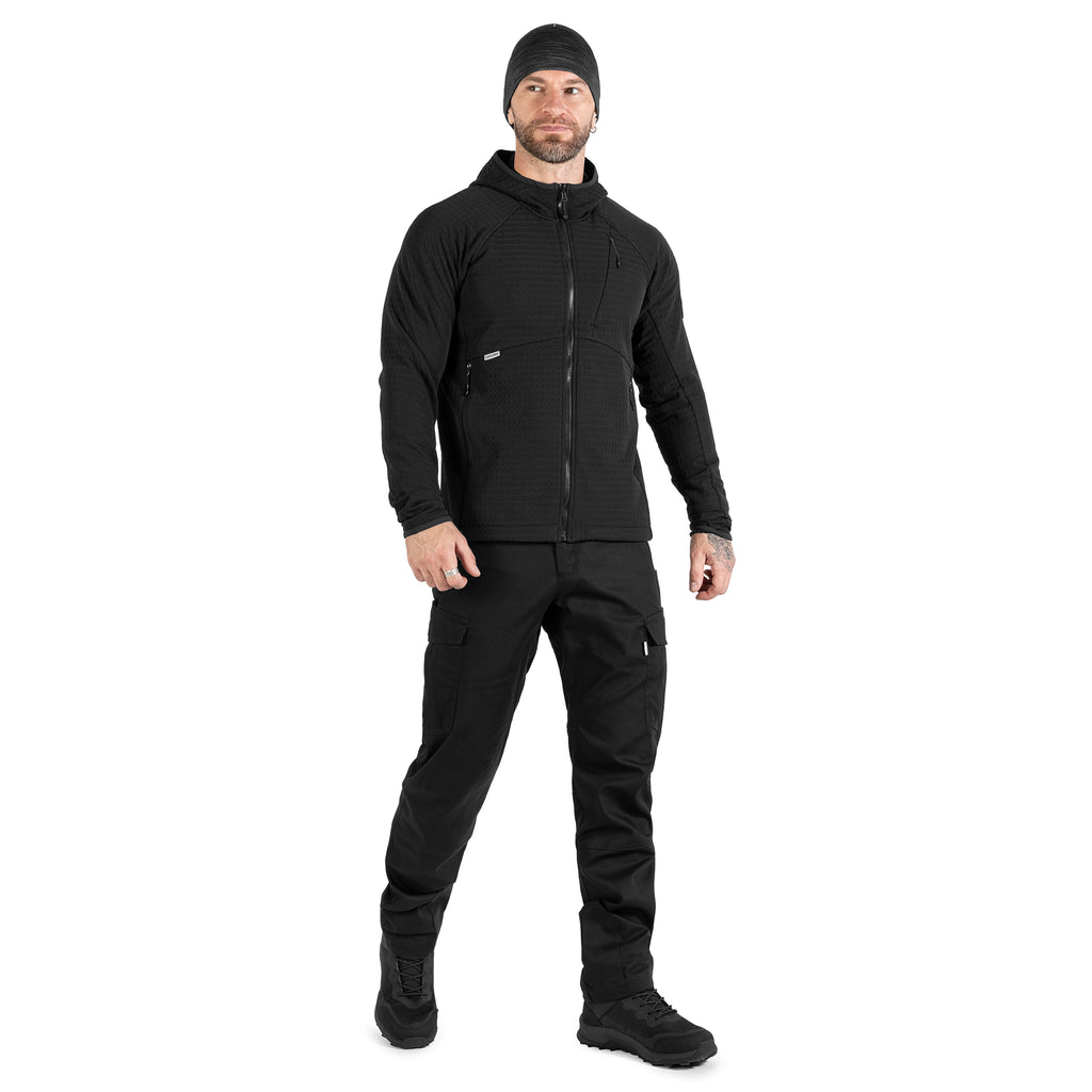 Jacket Plast Hood Gridshell Black (New)