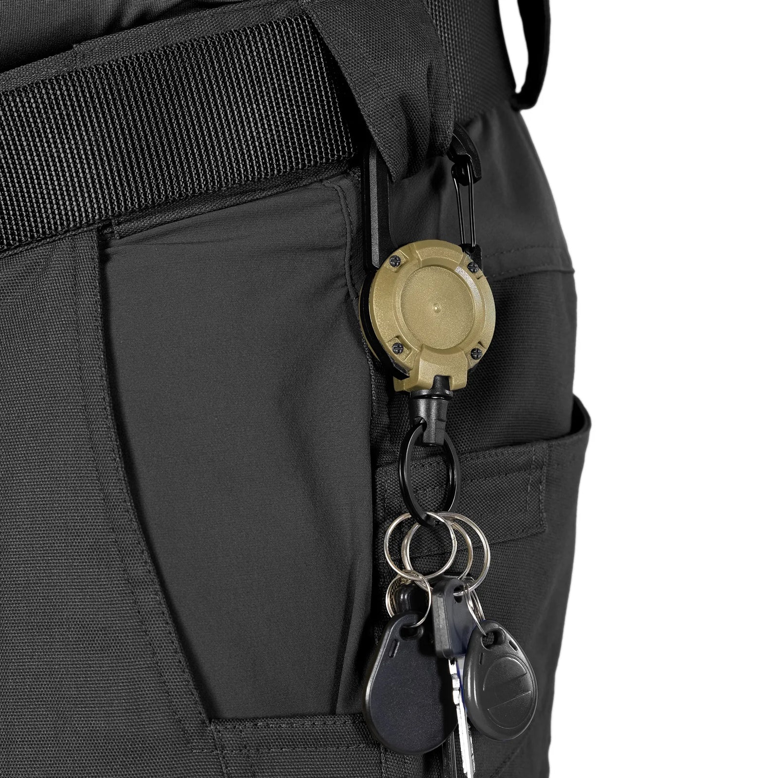 Retractor with Carabiner Cable Coyote