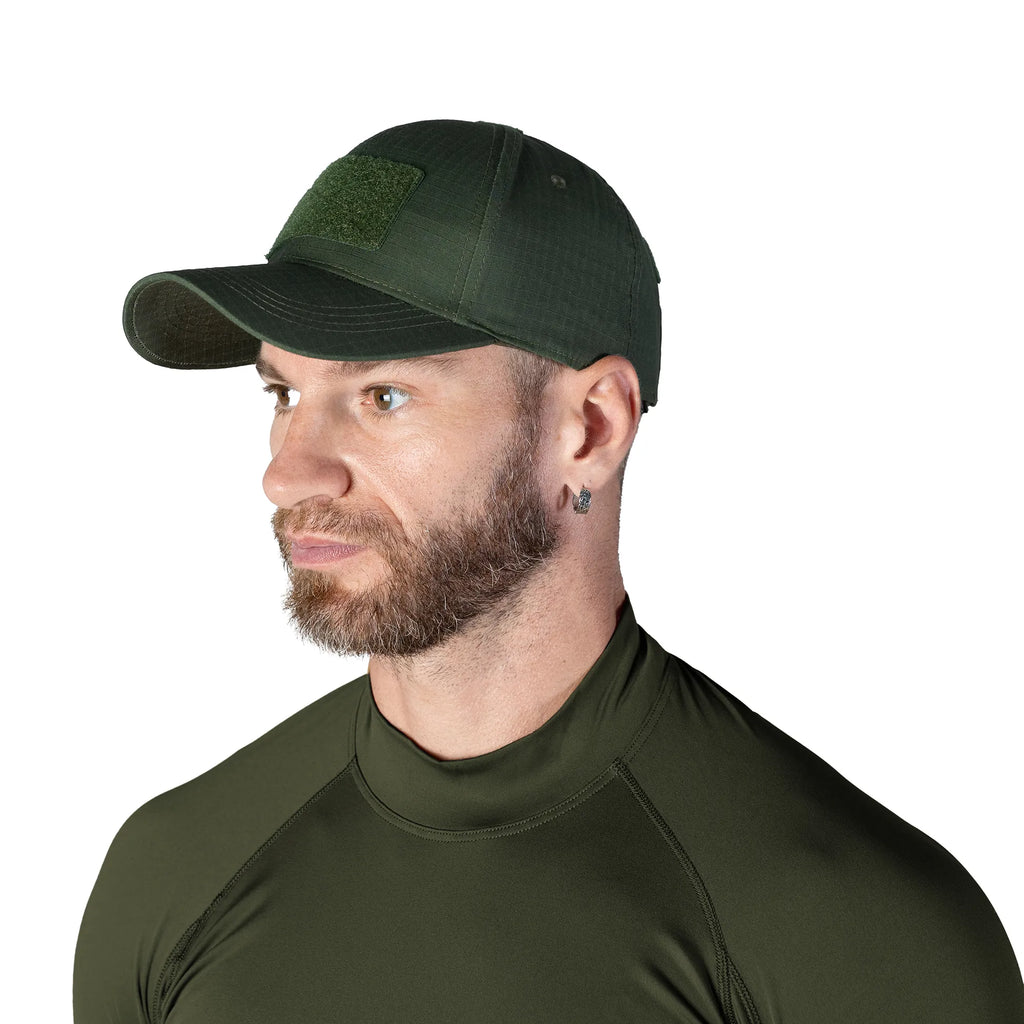Baseball Cap Tactic Rip-stop Teflon Olive Green