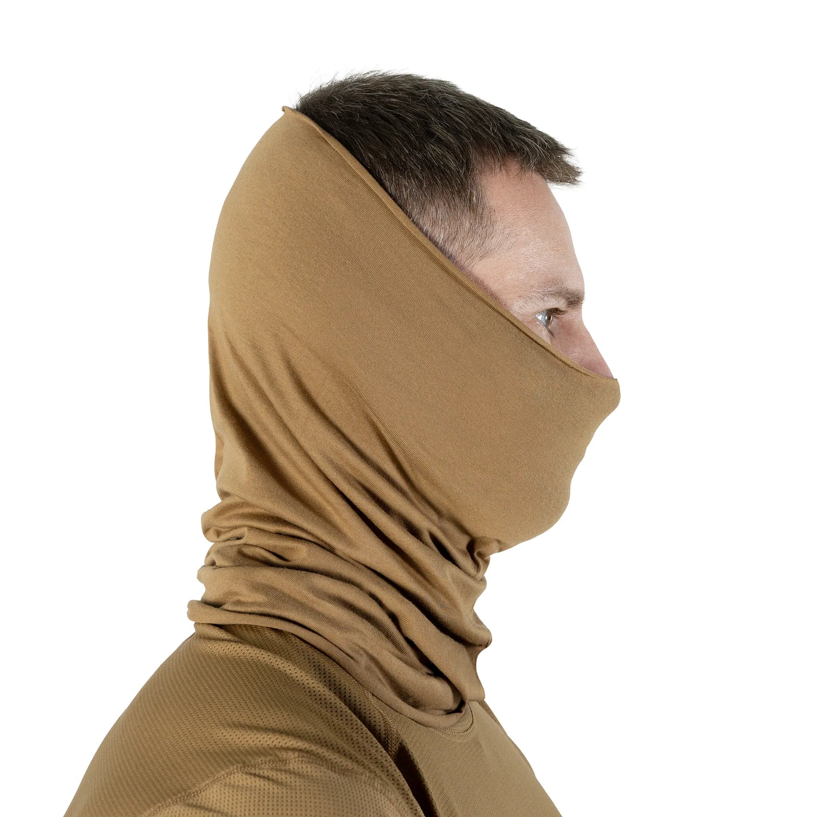 Neck Gaiter Eco 100% Cotton Coyote