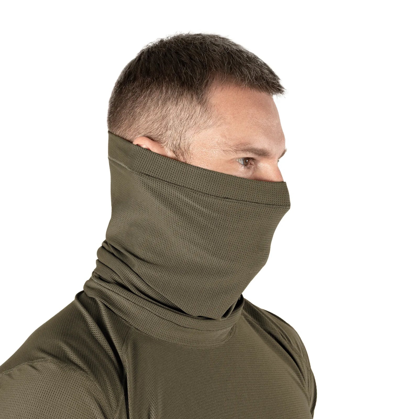 Neck gaiter Basic CoolPass Grid 2.0 Olive