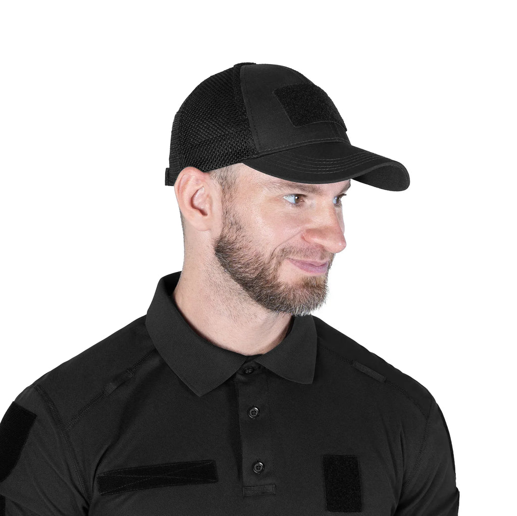 Tactic Mesh Rip-Stop Stretch Baseball Cap Black