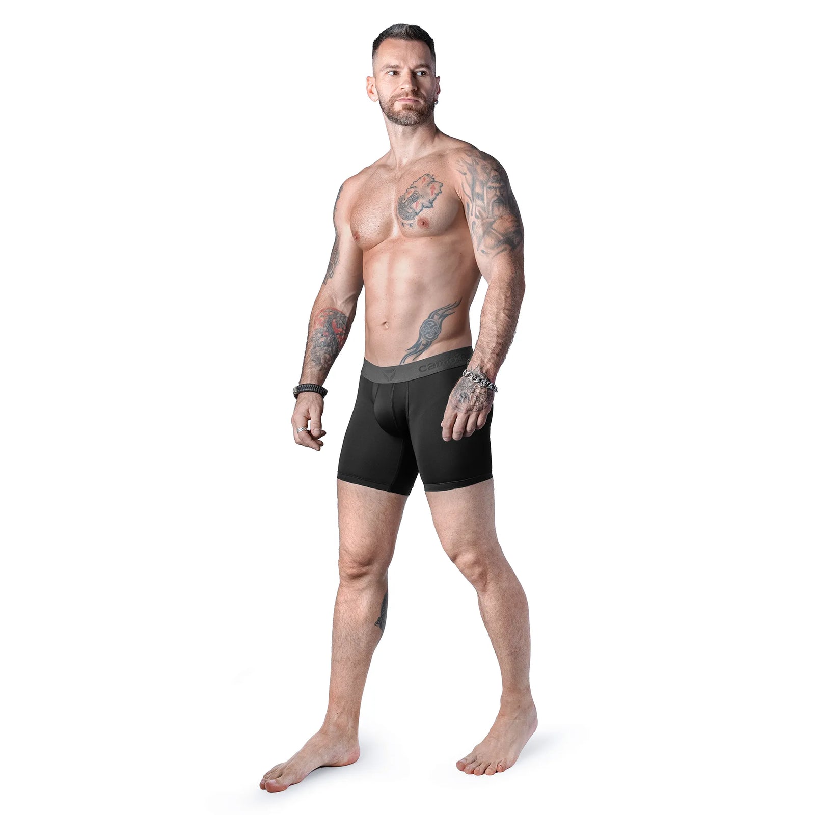 Men's Boxer Briefs X-dry Long Black