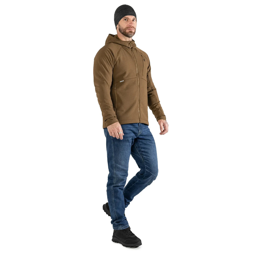 Jacket Plast Hood Gridshell Coyote (New)