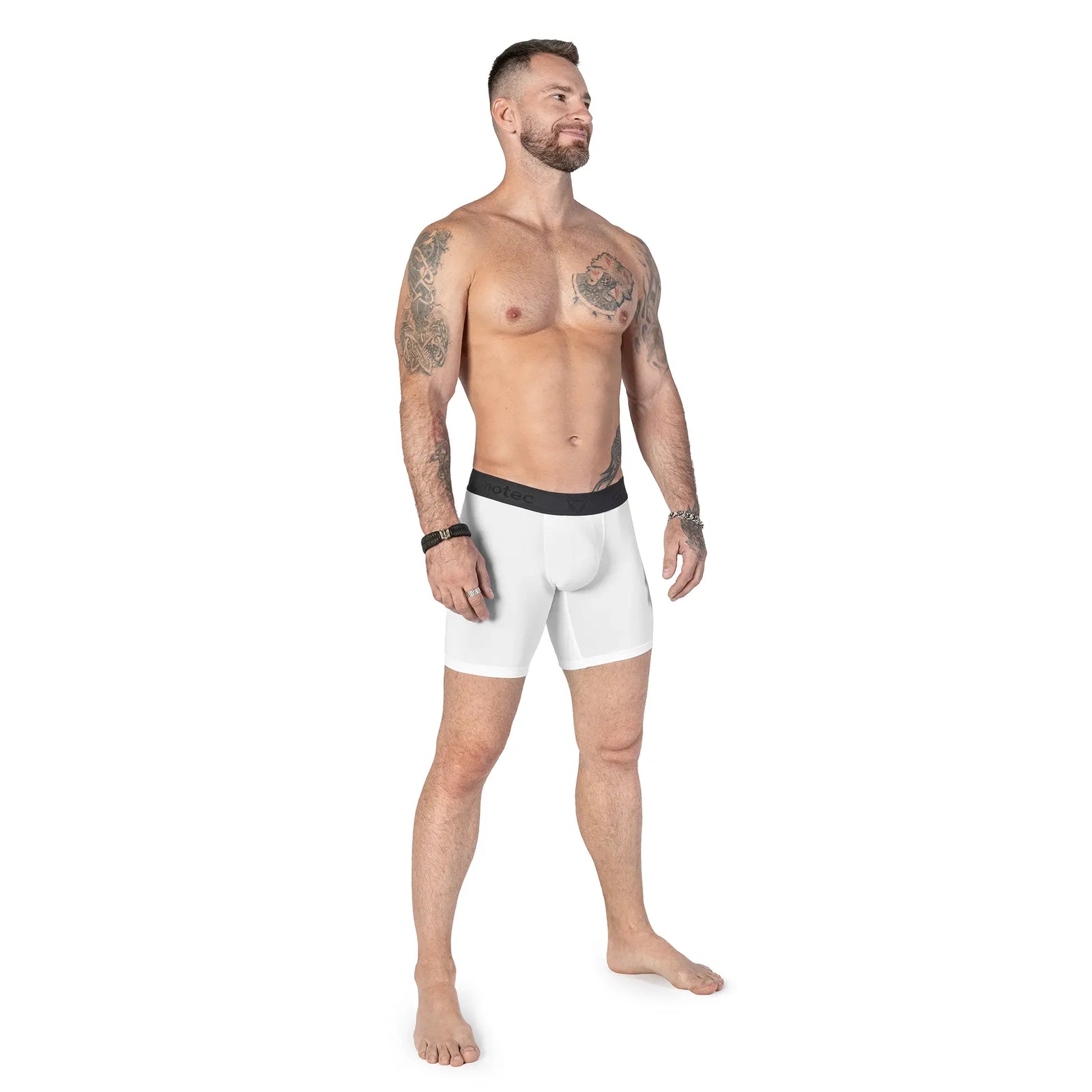 Men's boxer briefs X-dry Long White