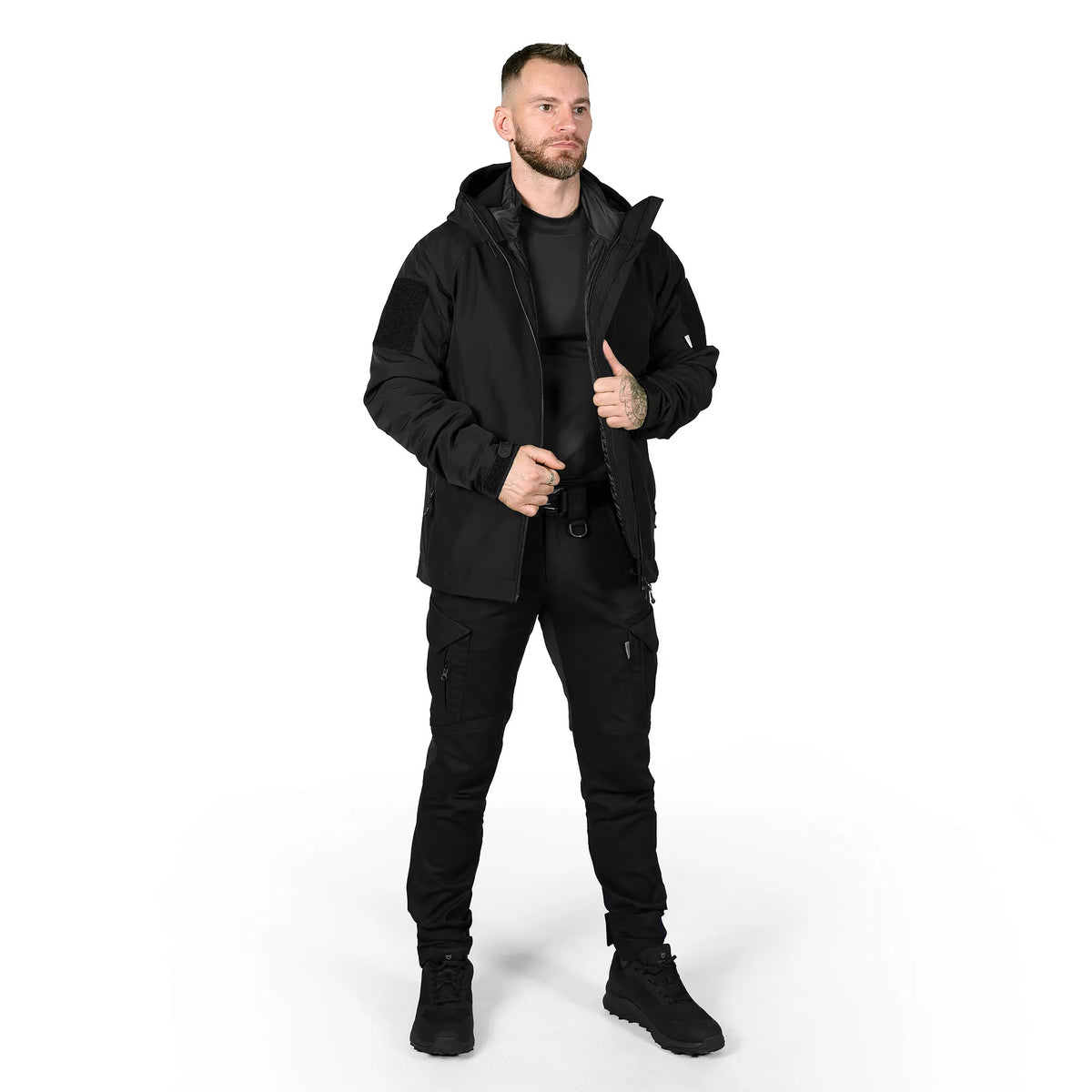 2-in-1 Set SoftShell Jacket with Vest Black