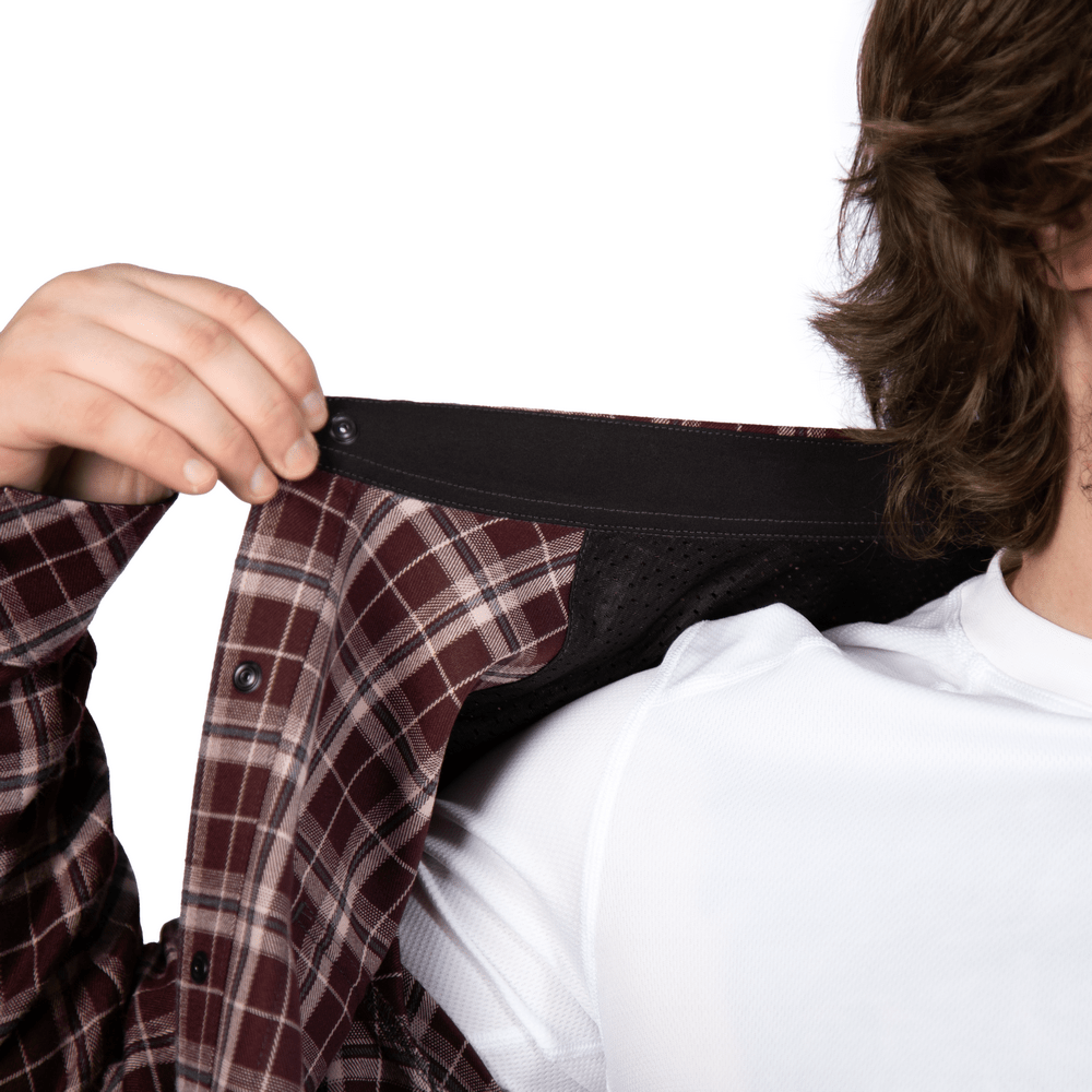 “Bureviy” Shirt Burgundy Check