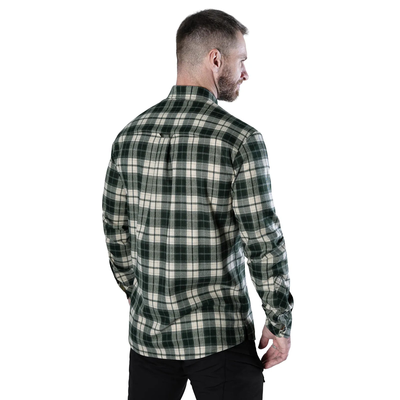 "Bureviy" Shirt Olive/White
