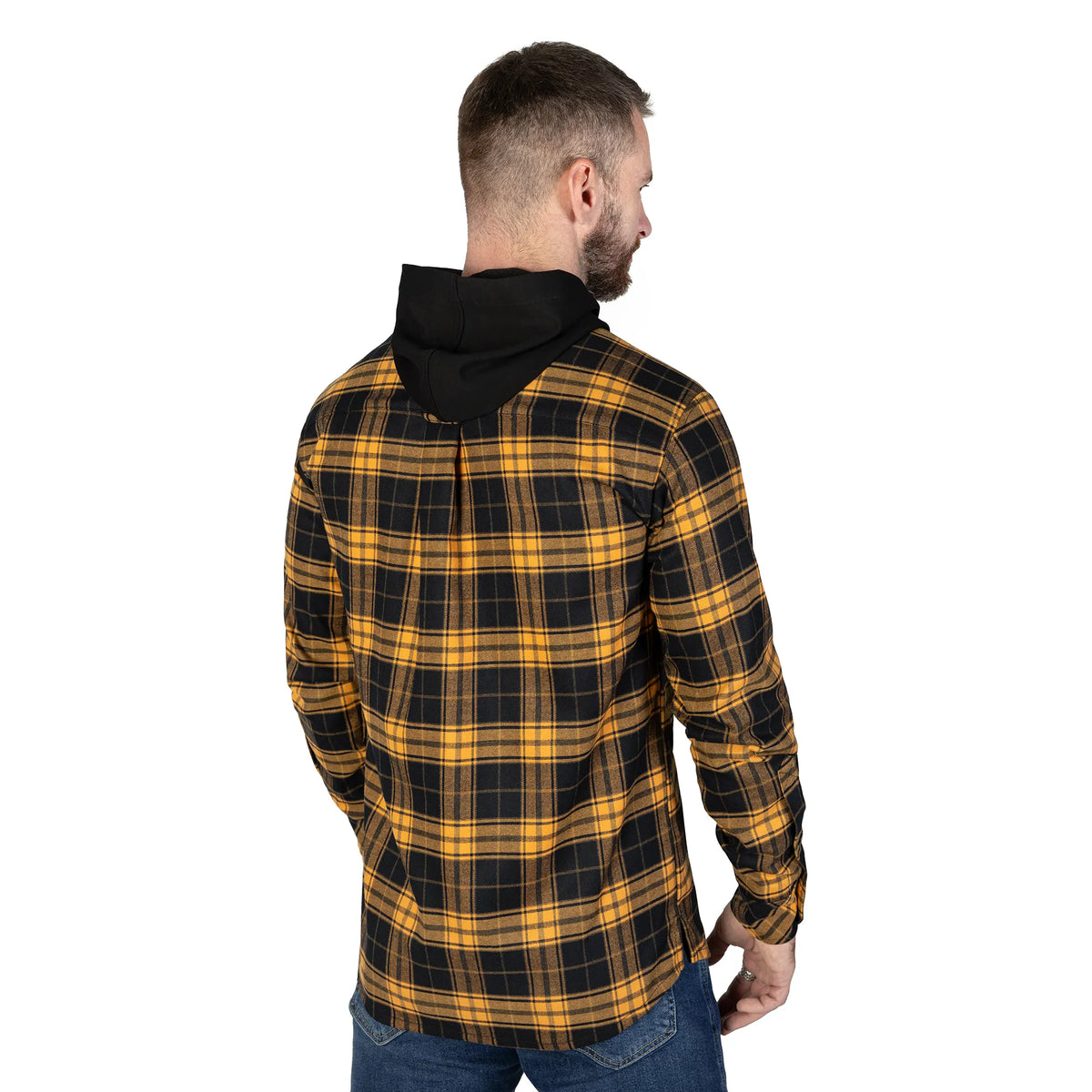 Hooded Shirt "Vector" Orange/Black