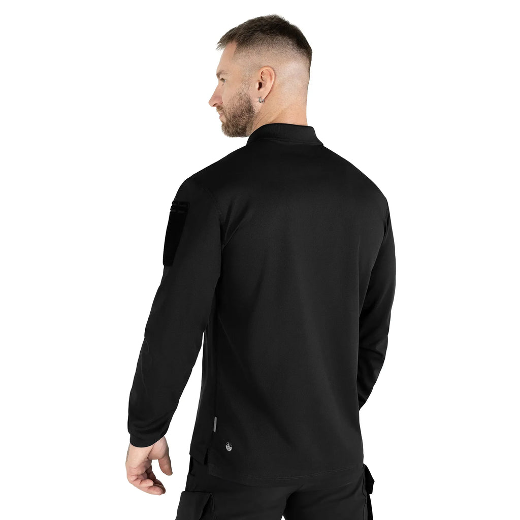 Patrol 2.0 (perf.) Long CoolPass Pique LT Polo Black