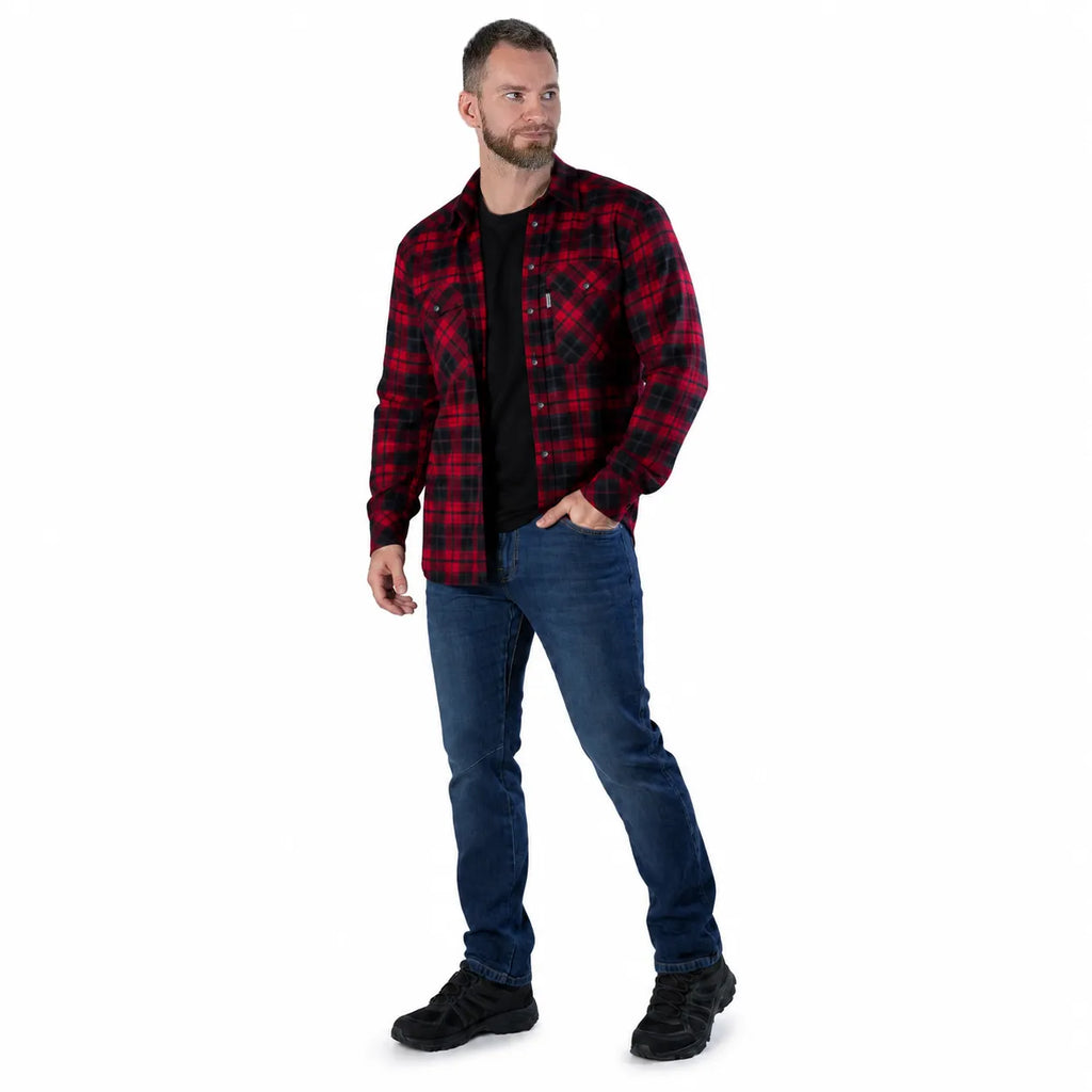"Bureviy" Shirt Red/Black