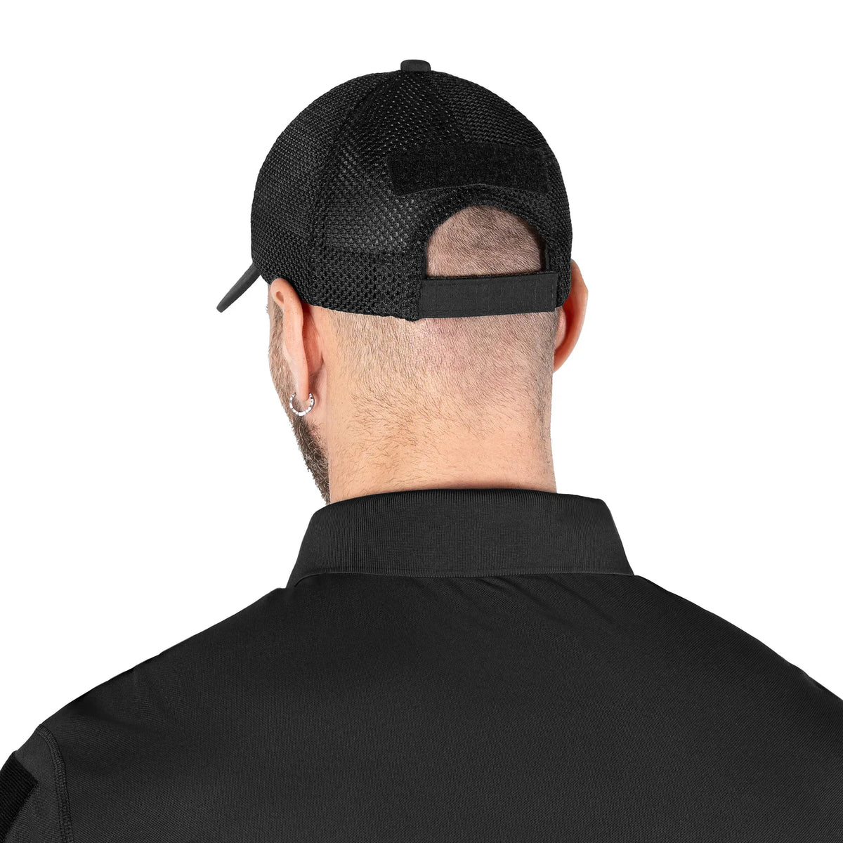 NPU Mesh Rip-Stop Stretch Cap Black