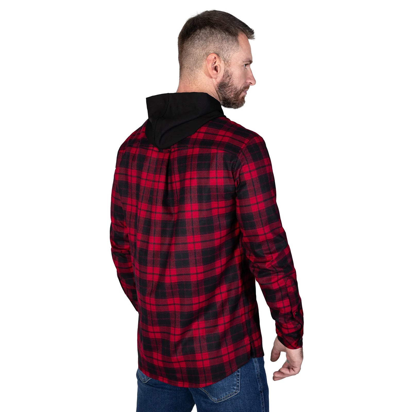 Hooded shirt "Vector" Red/Black