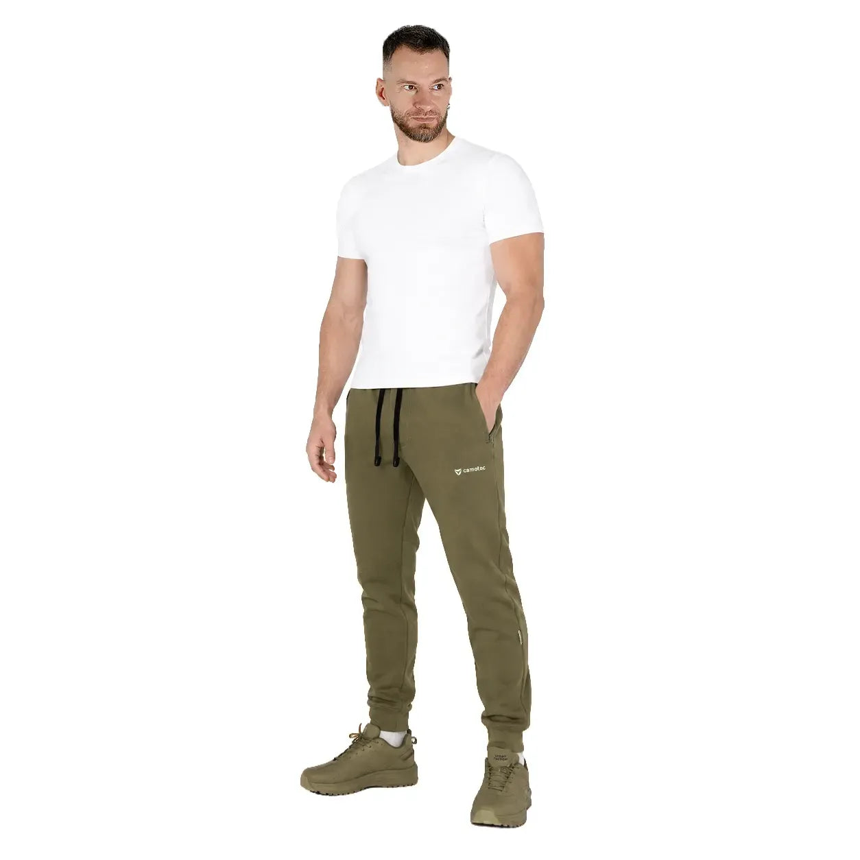 FitPro ShapeKnit Olive Sports Trousers