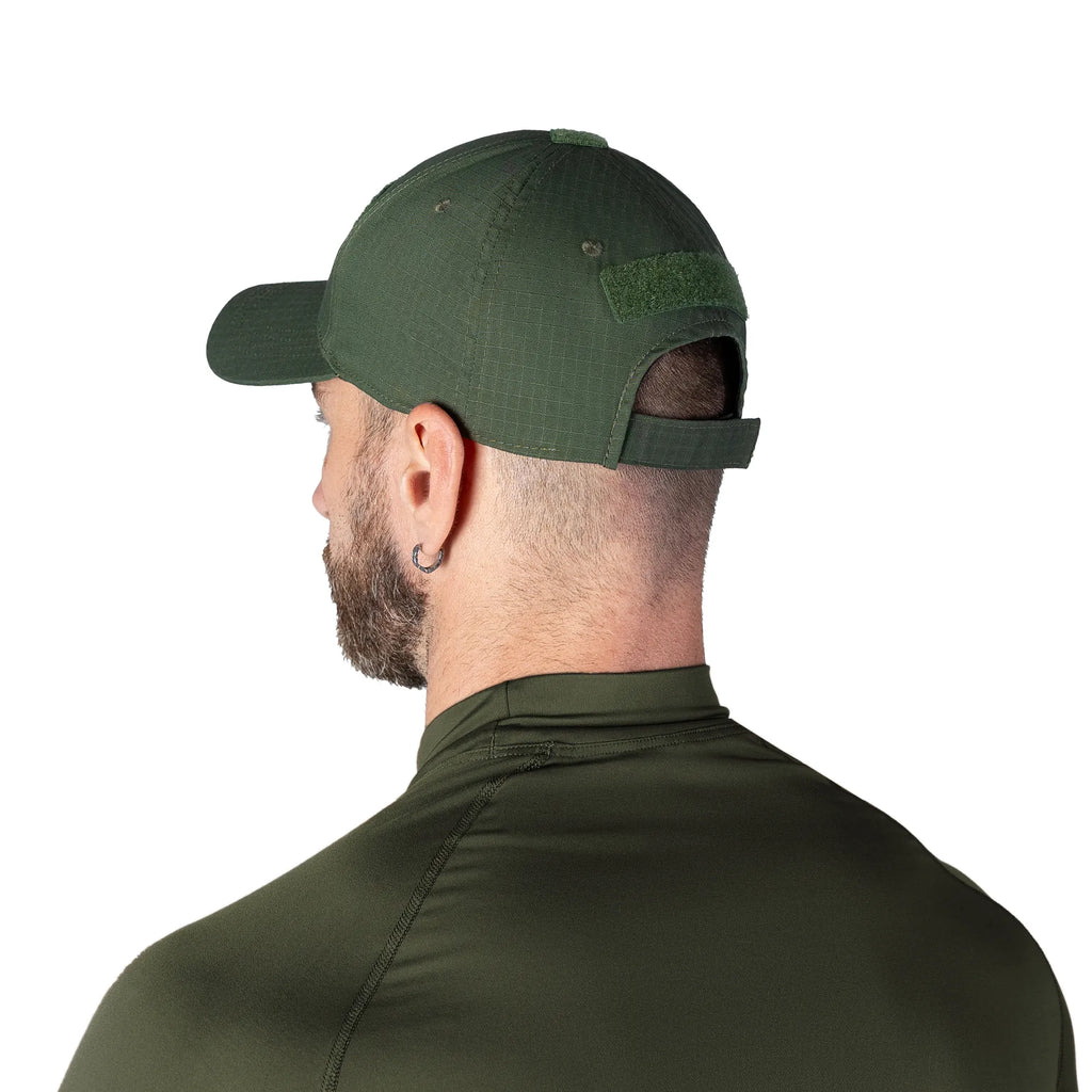 Baseball Cap Tactic Rip-stop Teflon Olive Green