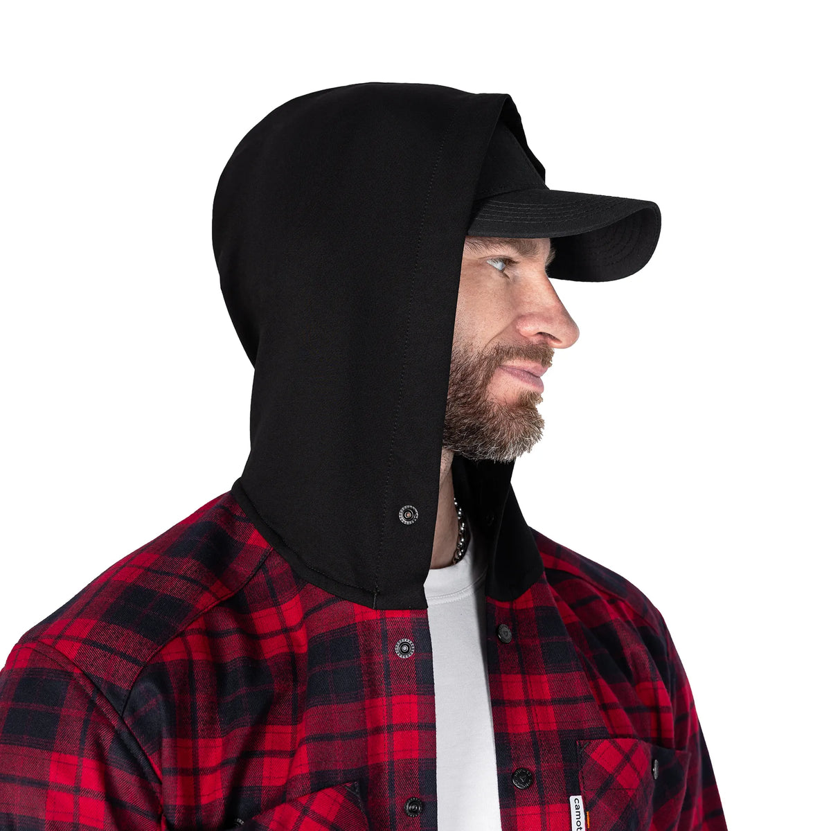Hooded shirt "Vector" Red/Black