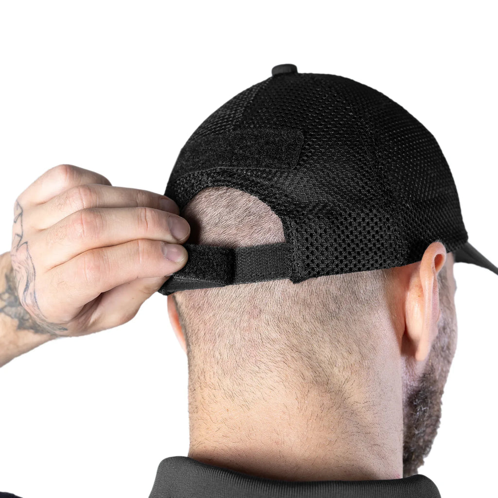 NPU Mesh Rip-Stop Stretch Cap Black