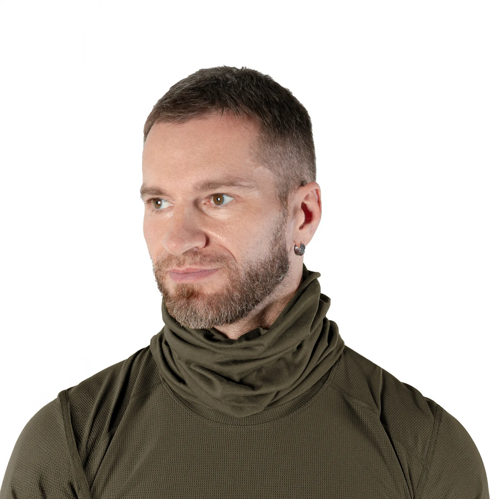 Eco Tube Scarf 100% Cotton Olive
