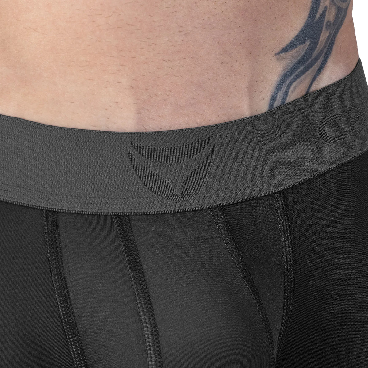Men's Boxer Briefs X-dry Long Black
