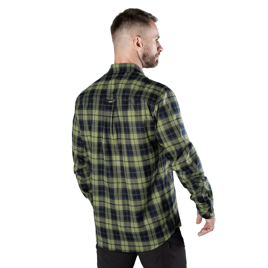 "Bureviy" Shirt Lime Green/Navy