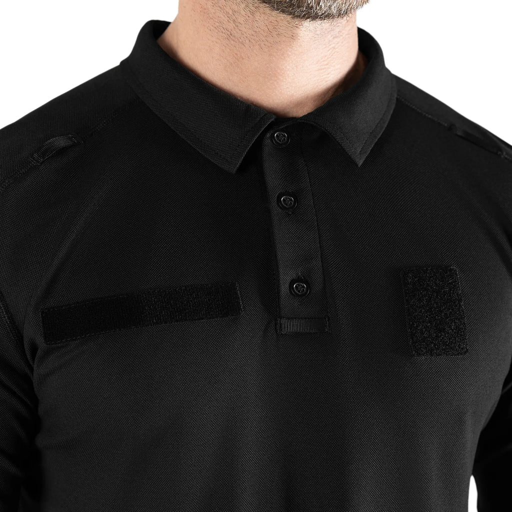 Paladin Long LT Polo Black