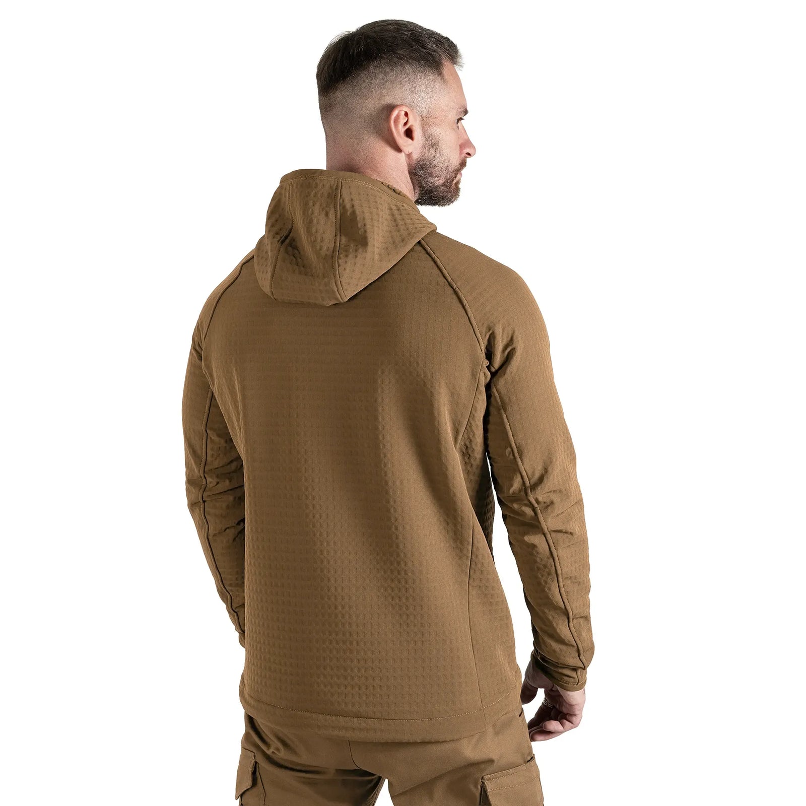 Jacket Plast Hood Gridshell Coyote (New)