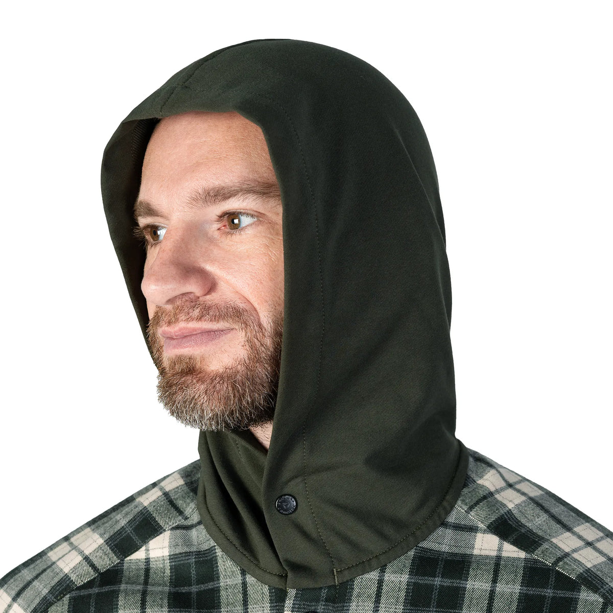 Hoodie "Vector" Olive/White