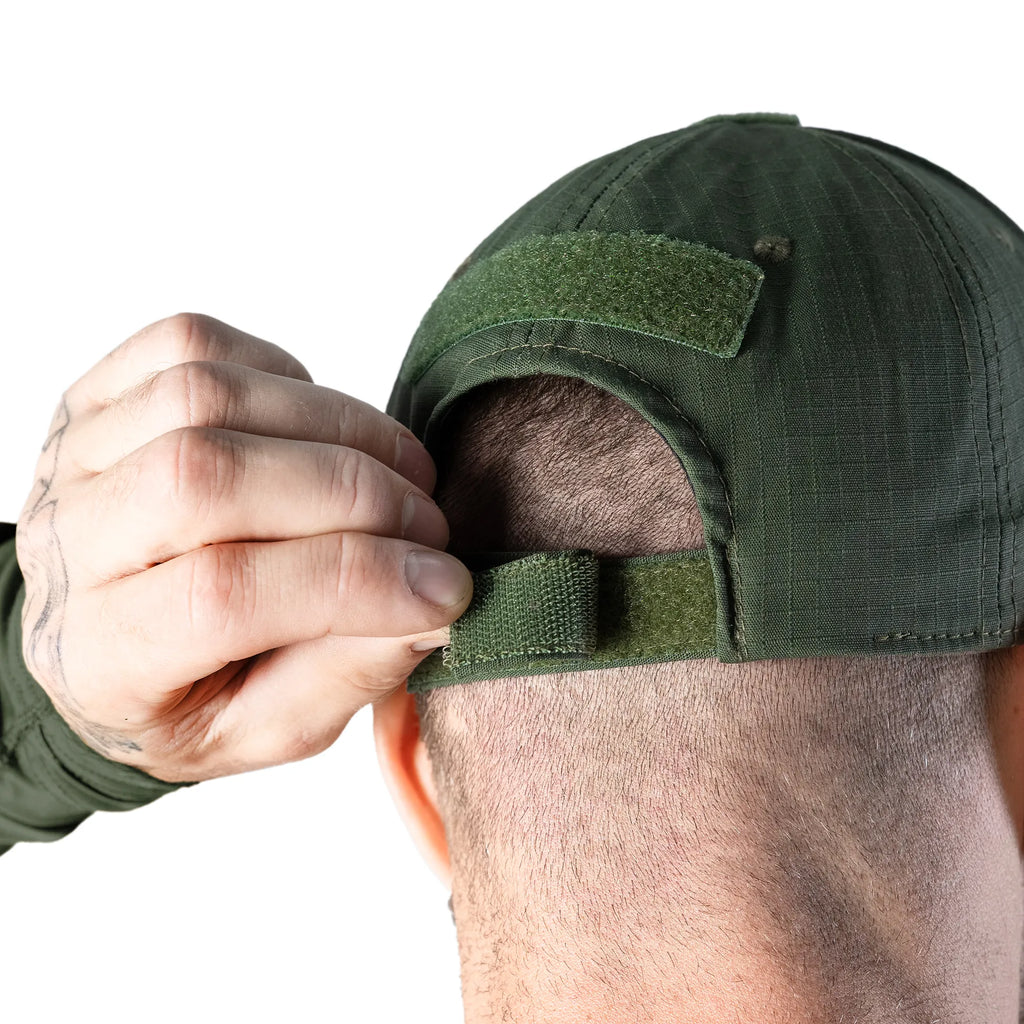 Baseball Cap Tactic Rip-stop Teflon Olive Green