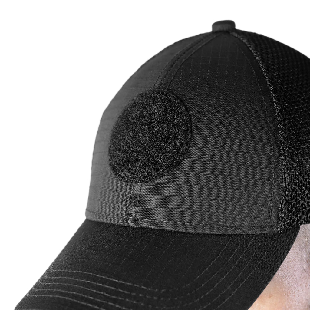 NPU Mesh Rip-Stop Stretch Cap Black