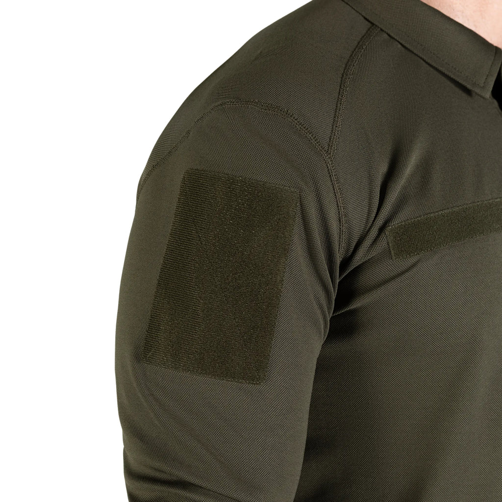Army ID Long CoolPass Pique LT Polo Olive