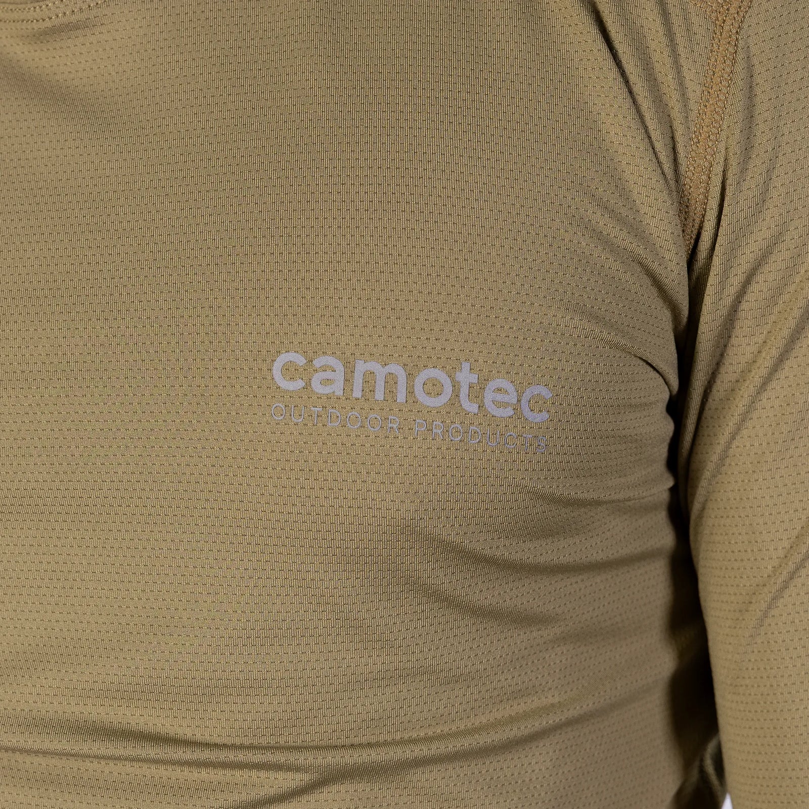 Longsleeve Chiton Hood 2.0 CoolPass ThermoGrid Tan